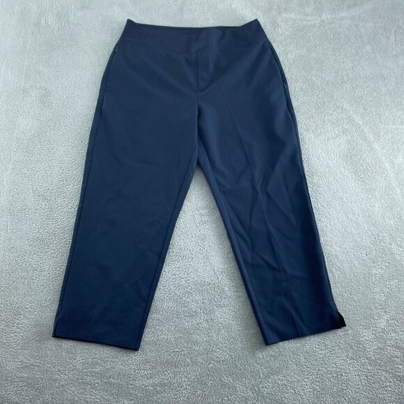 Kirkland Signature Pants - Kirkland Signature Womens Navy Blue Pull-On Trousers XL  NWOT 3891